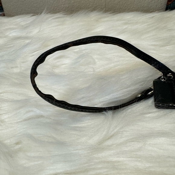 Vintage Coach Signature Black and Purple Wristlet - Picture 9 of 11